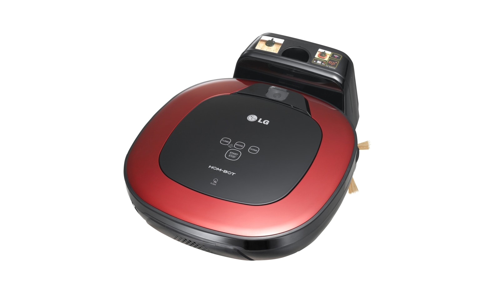 LG HOM-BOT SQUARE TURBO | Smart Inverter Motor™ | Batterie Lithium | 60 dB | Deux caméras, LG VR8600RB