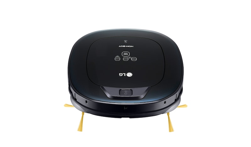 LG HOM-BOT SQUARE TURBO | Smart Inverter Motor™ | Batterie Lithium | 60 dB | Deux caméras | Brosse spéciale poils d'animaux, LG VR8604OB