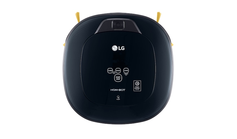 LG HOM-BOT SQUARE TURBO | Smart Inverter Motor™ | Batterie Lithium | 60 dB | Deux caméras | Brosse spéciale poils d'animaux, LG VR8604OB