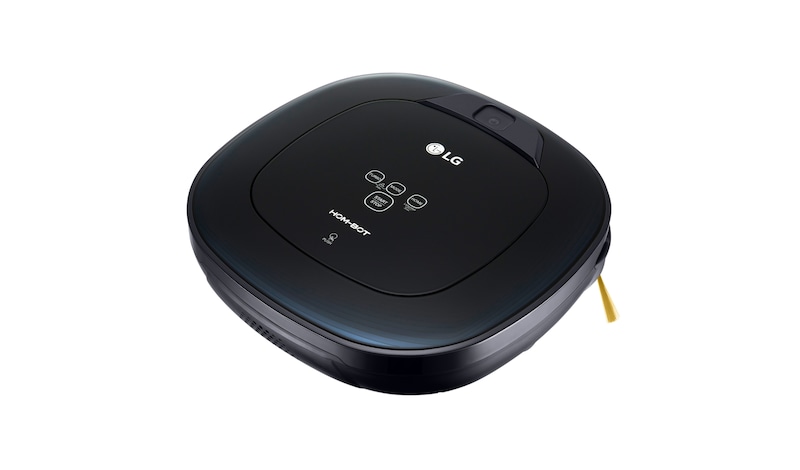 LG HOM-BOT SQUARE TURBO | Smart Inverter Motor™ | Batterie Lithium | 60 dB | Deux caméras | Brosse spéciale poils d'animaux, LG VR8604OB