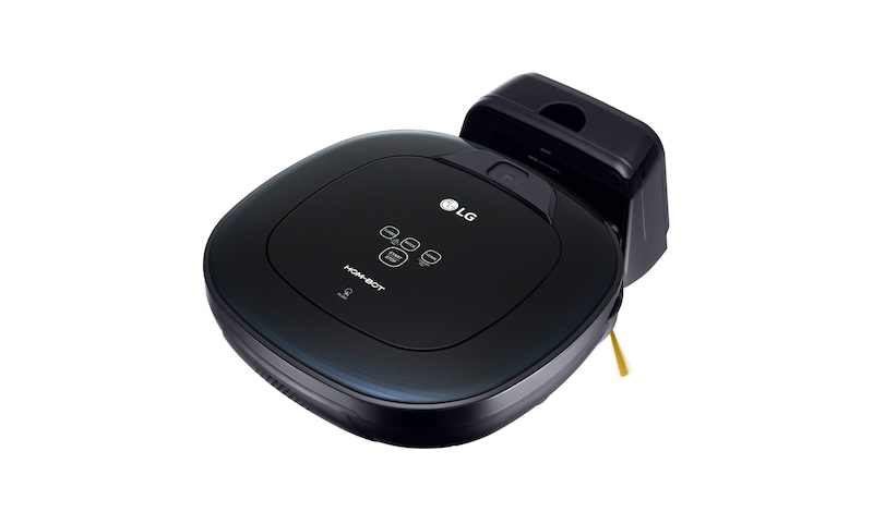 LG HOM-BOT SQUARE TURBO | Smart Inverter Motor™ | Batterie Lithium | 60 dB | Deux caméras | Brosse spéciale poils d'animaux, LG VR8604OB