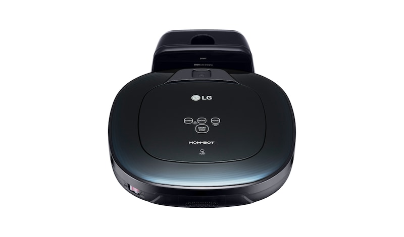 LG HOM-BOT SQUARE TURBO | Smart Inverter Motor™ | Batterie Lithium | 60 dB | Deux caméras | Brosse spéciale poils d'animaux, LG VR8604OB