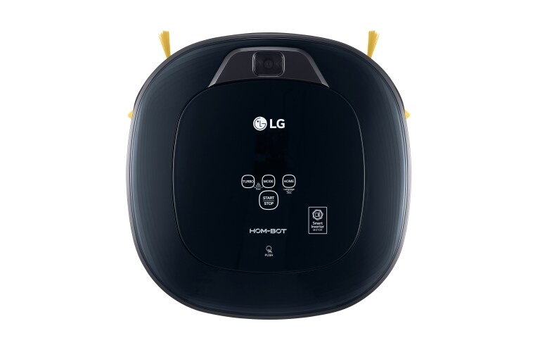 LG HOM-BOT SQUARE TURBO | Smart Inverter Motor™ | Batterie Lithium | 60 dB | Deux caméras | Brosse spéciale poils d'animaux, LG VR8604OB
