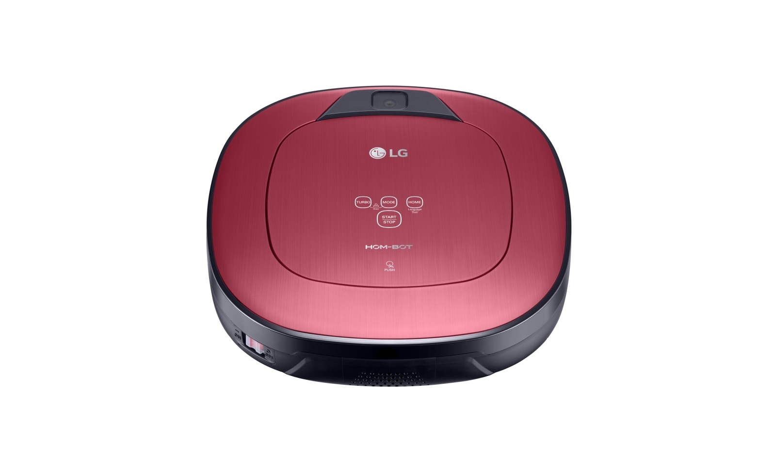 LG HOM-BOT SQUARE TURBO | Smart Inverter Motor™ | Batterie Lithium | 60 dB | Deux caméras | Brosse spéciale poils d'animaux, LG VR8604PR