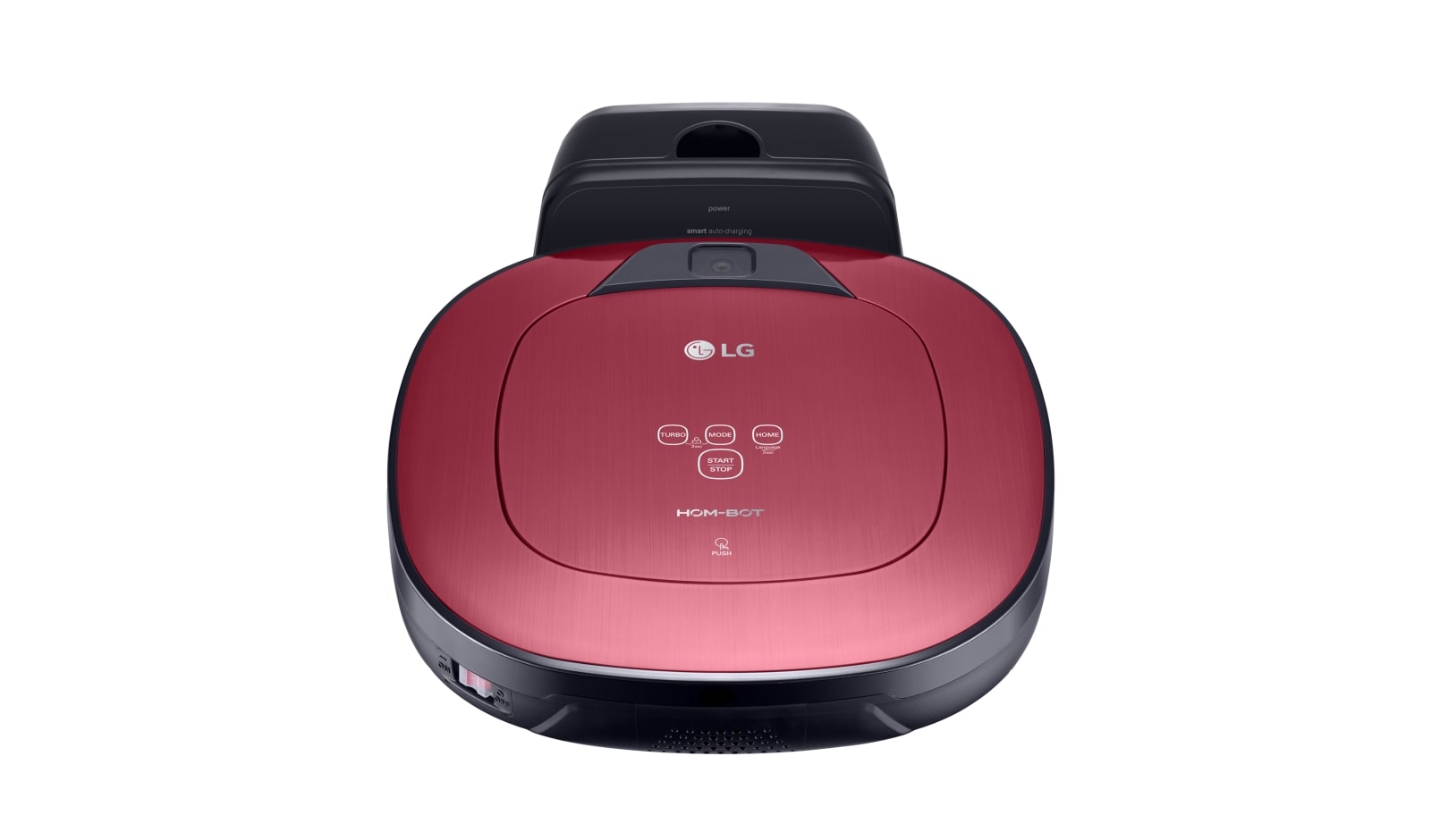 LG HOM-BOT SQUARE TURBO | Smart Inverter Motor™ | Batterie Lithium | 60 dB | Deux caméras | Brosse spéciale poils d'animaux, LG VR8604PR