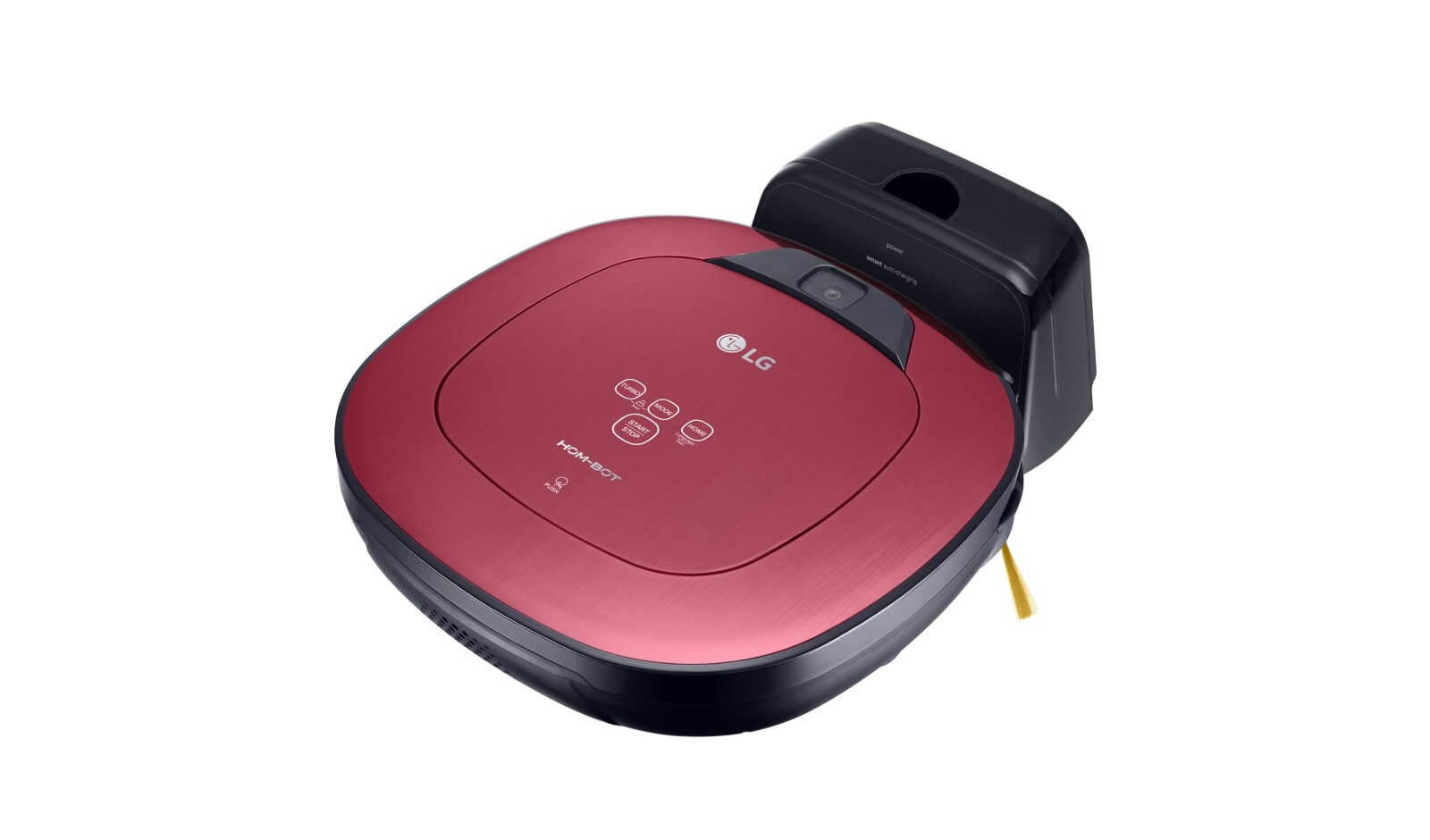 LG HOM-BOT SQUARE TURBO | Smart Inverter Motor™ | Batterie Lithium | 60 dB | Deux caméras | Brosse spéciale poils d'animaux, LG VR8604PR