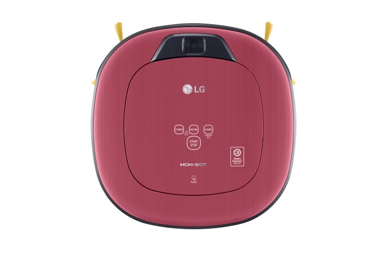 LG HOM-BOT SQUARE TURBO | Smart Inverter Motor™ | Batterie Lithium | 60 dB | Deux caméras | Brosse spéciale poils d'animaux, LG VR8604PR