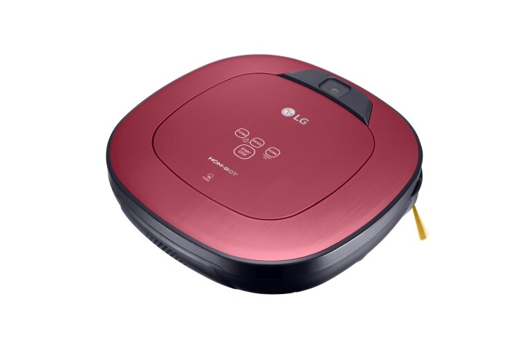LG HOM-BOT SQUARE TURBO | Smart Inverter Motor™ | Batterie Lithium | 60 dB | Deux caméras | Brosse spéciale poils d'animaux, LG VR8604PR