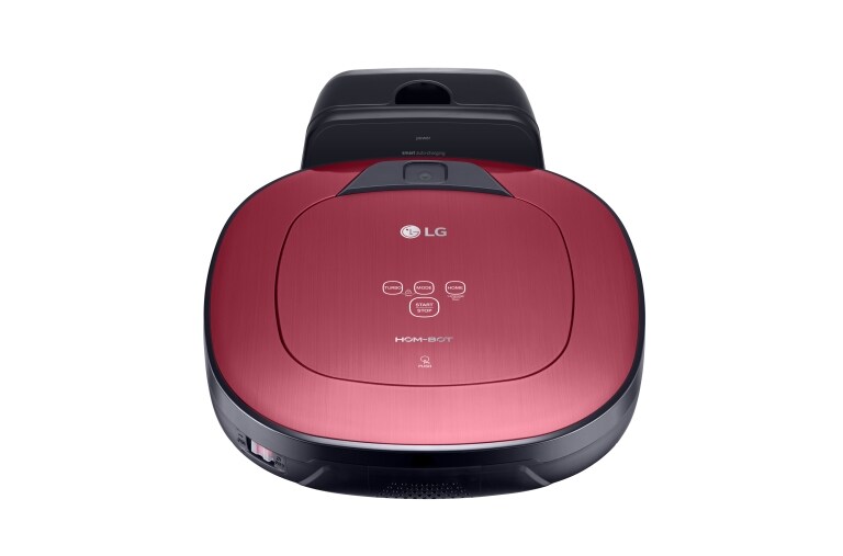 LG HOM-BOT SQUARE TURBO | Smart Inverter Motor™ | Batterie Lithium | 60 dB | Deux caméras | Brosse spéciale poils d'animaux, LG VR8604PR