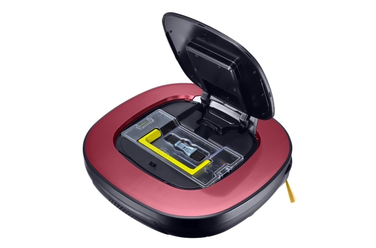 LG HOM-BOT SQUARE TURBO | Smart Inverter Motor™ | Batterie Lithium | 60 dB | Deux caméras | Brosse spéciale poils d'animaux, LG VR8604PR