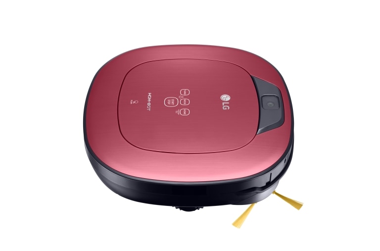 LG HOM-BOT SQUARE TURBO | Smart Inverter Motor™ | Batterie Lithium | 60 dB | Deux caméras | Brosse spéciale poils d'animaux, LG VR8604PR