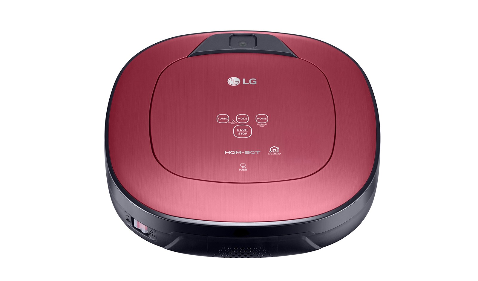 LG HOM-BOT SQUARE TURBO + | connecté WIFI | Batterie Lithium | 60 dB | Deux caméras | lingettes microfibre, LG VR9622PR