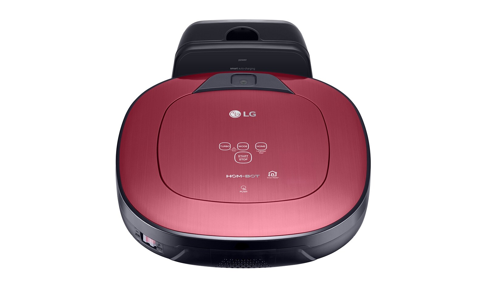 LG HOM-BOT SQUARE TURBO + | connecté WIFI | Batterie Lithium | 60 dB | Deux caméras | lingettes microfibre, LG VR9622PR