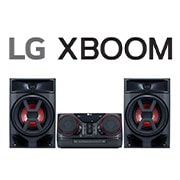 Vue avant de LG XBOOM | Chaîne Hi-fi Mini | 300W LG CK43