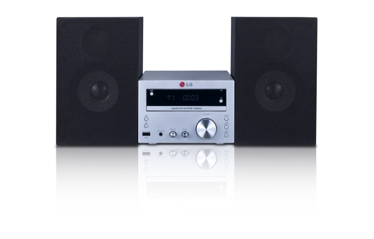 Vue avant de Micro-Chaîne CD, 40W, Dock iPod / iPhone LG CM2031