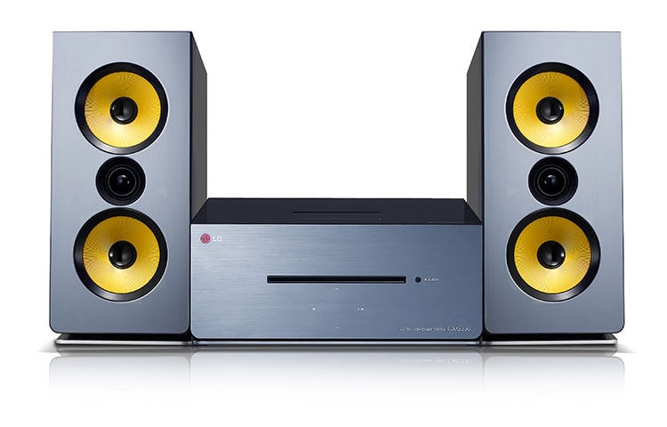 Vue avant de Micro-Chaîne CD, 160W, Bluetooth, LG remote App LG CM2630B