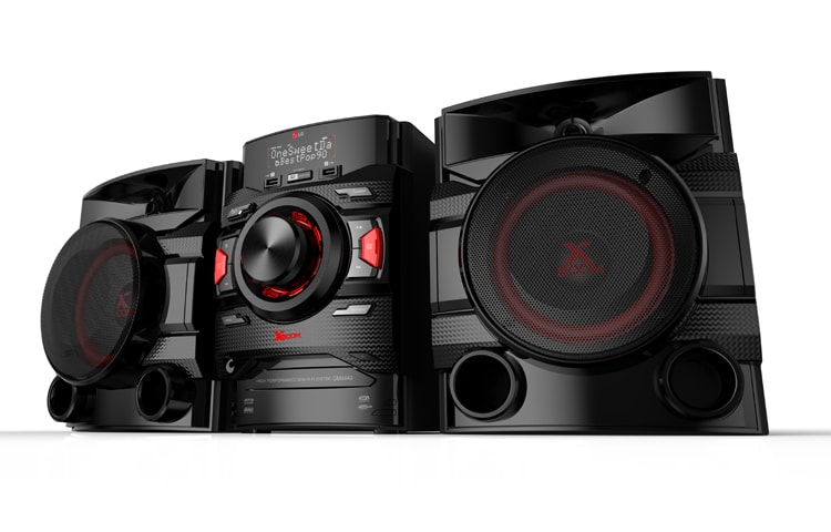 LG Mini Chaîne CD 400W RMS | Bluetooth | LG Bluetooth Remote App | Tuner FM | USB | Enregistrement via UBS | Entrée auxiliaire | Auto DJ, LG CM4441