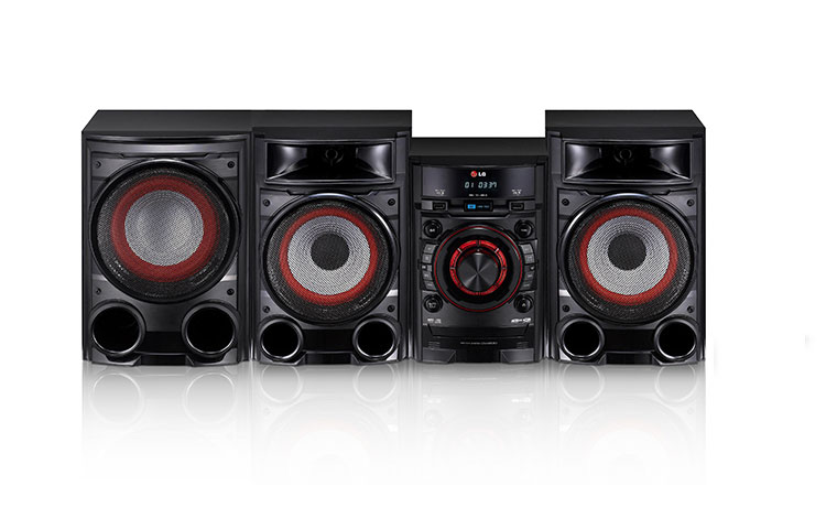 Vue avant de Mini-Chaîne CD, 500W, USBx2 LG CM4530