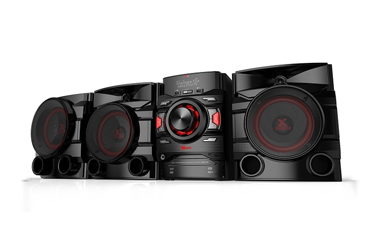 LG Mini Chaîne CD 600W RMS | Bluetooth | LG Bluetooth Remote App | Tuner FM | USB | Enregistrement via UBS | Entrée auxiliaire | Caisson de basse intégré | Auto DJ, LG CM4541