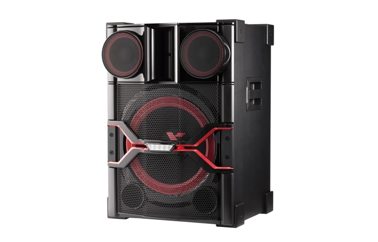 LG Mini Chaîne CD 2900W RMS | Bluetooth | LG Bluetooth Remote App | NFC | Tuner FM | USB | Enregistrement via UBS | Entrée auxiliaire | Caisson de basse intégré | Juke Box | DJ Pro | Smart DJ 2.0 | X-Flash | LED Lighting, LG CM9740