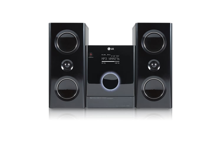Vue avant de Micro-Chaîne DVD station d’accueil iPod LG FB163