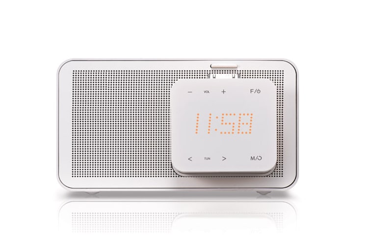 Vue avant de Radio Réveil dock intégré LG ND1520