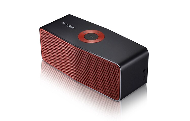 LG Enceinte portable | Bluetooth | Mode Stéréo | Wireless Sound Sync | Batterie Intégrée, LG NP5550BR Noire Rouge