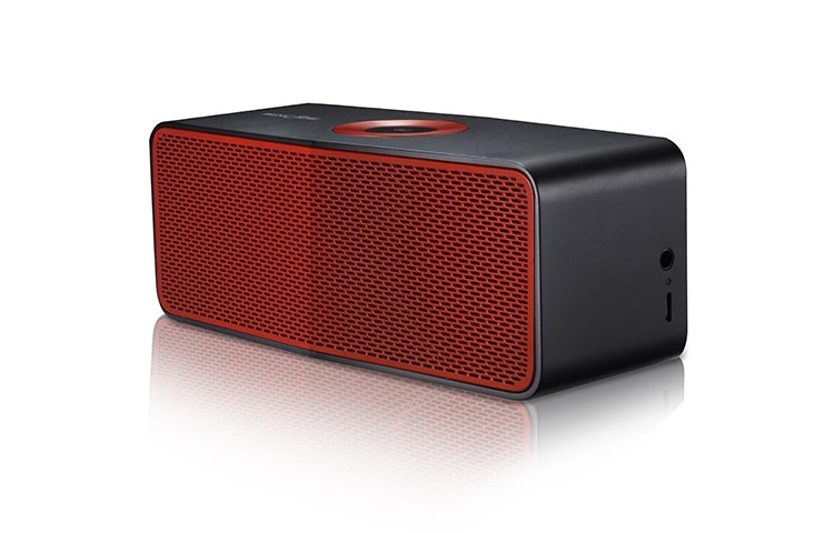 LG Enceinte portable | Bluetooth | Mode Stéréo | Wireless Sound Sync | Batterie Intégrée, LG NP5550BR Noire Rouge