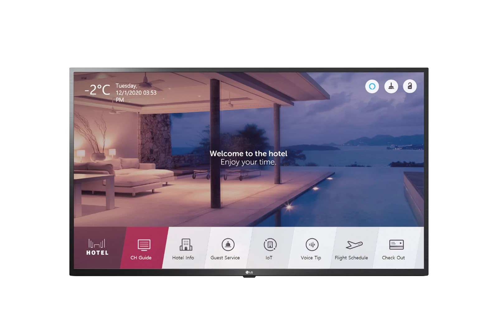 Vue avant de Séries US342H | Téléviseur professionnel | UHD | 43&#39;&#39; I Pro:Centric V I Quick Menu  LG 43US342H0ZC