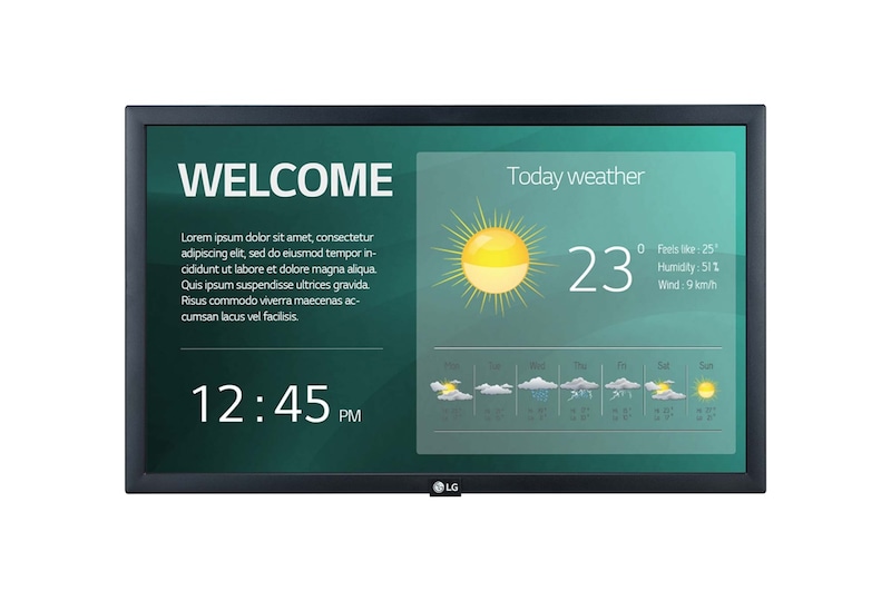 LG Affichage Standard Signage 22'', LG 22SM3G-B