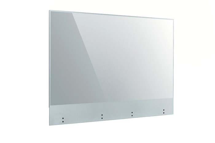 LG Affichage tactile OLED transparent | 55 pouces | Technologie tactile P-Cap | Façade en verre trempé, LG 55EW5TK-A