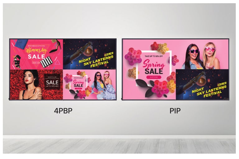 Multi-écrans avec PBP/PIP