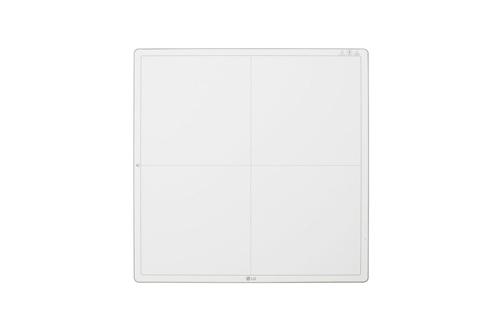 Vue de face du détecteur radiographique numérique LG 17HK700G-W en blanc