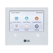 Vue avant de Solution de commande centrale, AC EZ Touch, AC Ez. Touch, Type de bouton, Commande de 64 IDU max. PACEZA000