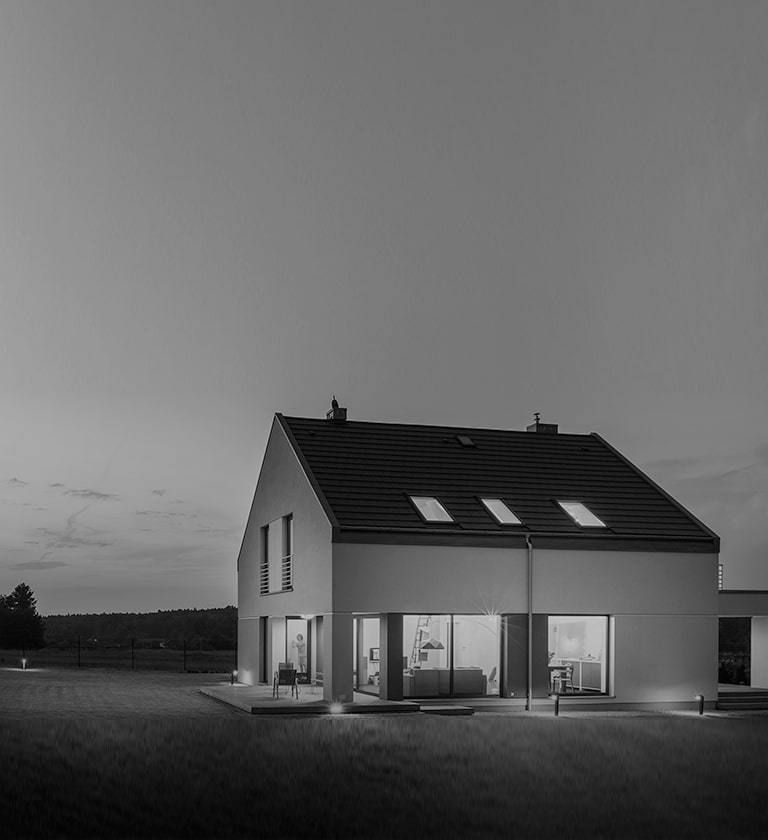 A house on a wide meadow