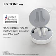 LG TONE Free HBS-FN6 | Bluetooth True Wireless | Technologie UVNano LED | IPX4, LG HBS-FN6