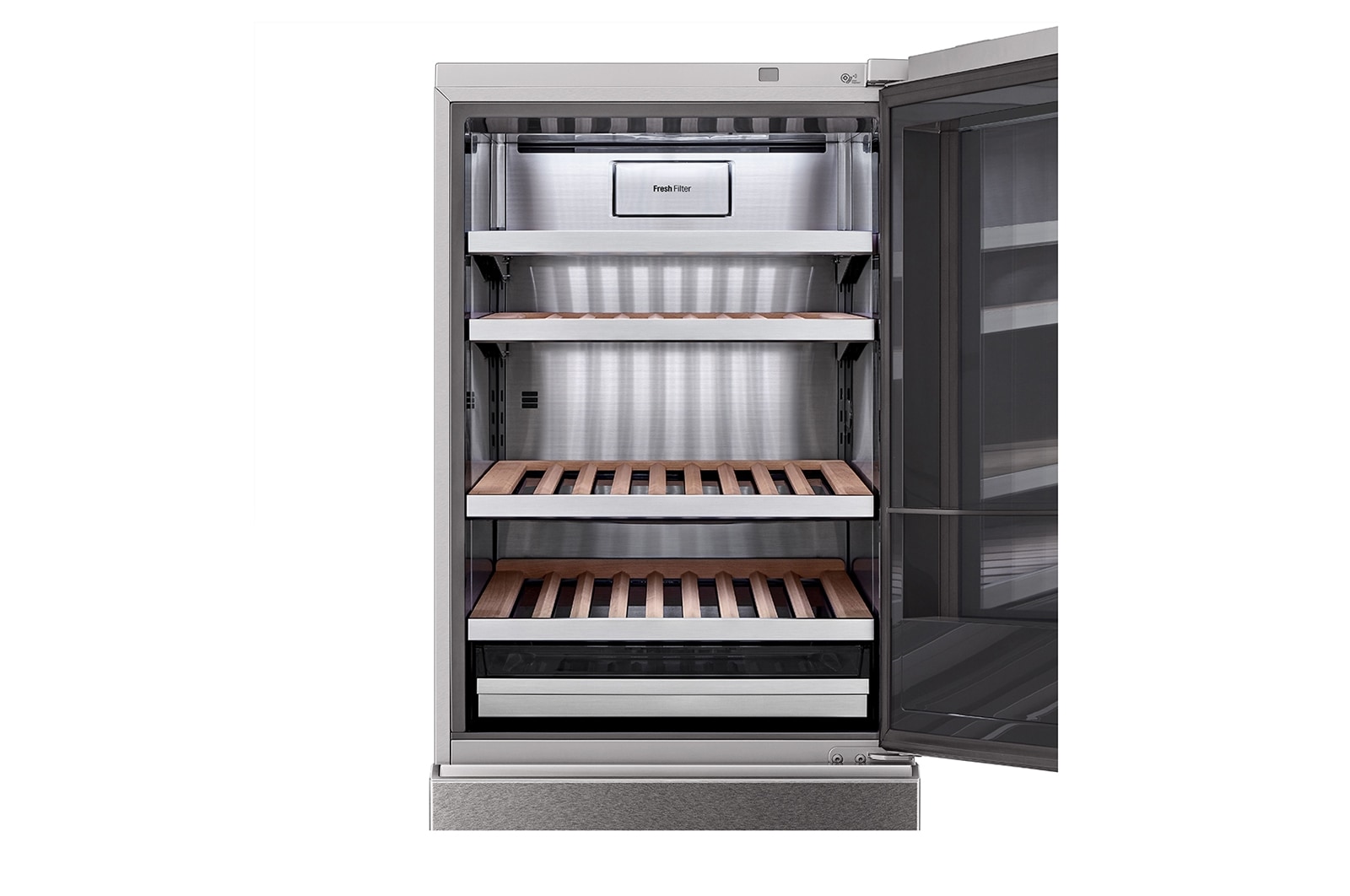 LG Cave à vin | InstaView | 335L | 65 Bouteilles | Compresseur Linéaire |  E, LG LSR200W1