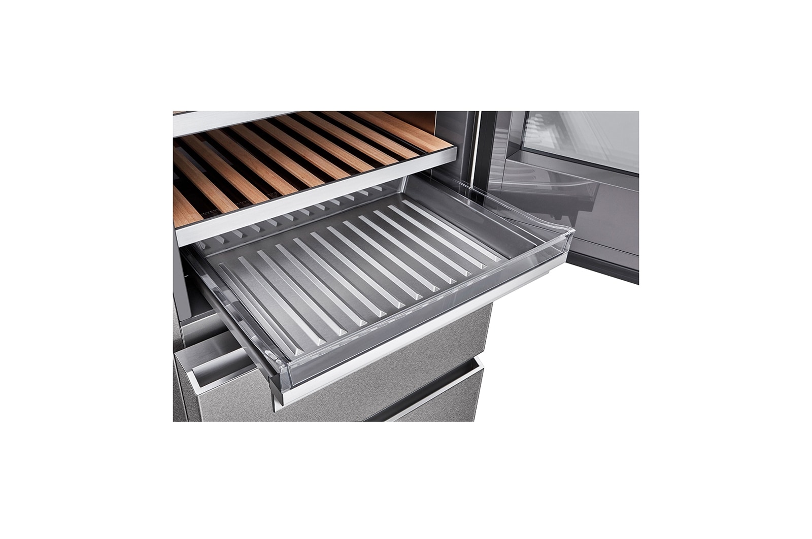 LG Cave à vin | InstaView | 335L | 65 Bouteilles | Compresseur Linéaire |  E, LG LSR200W1