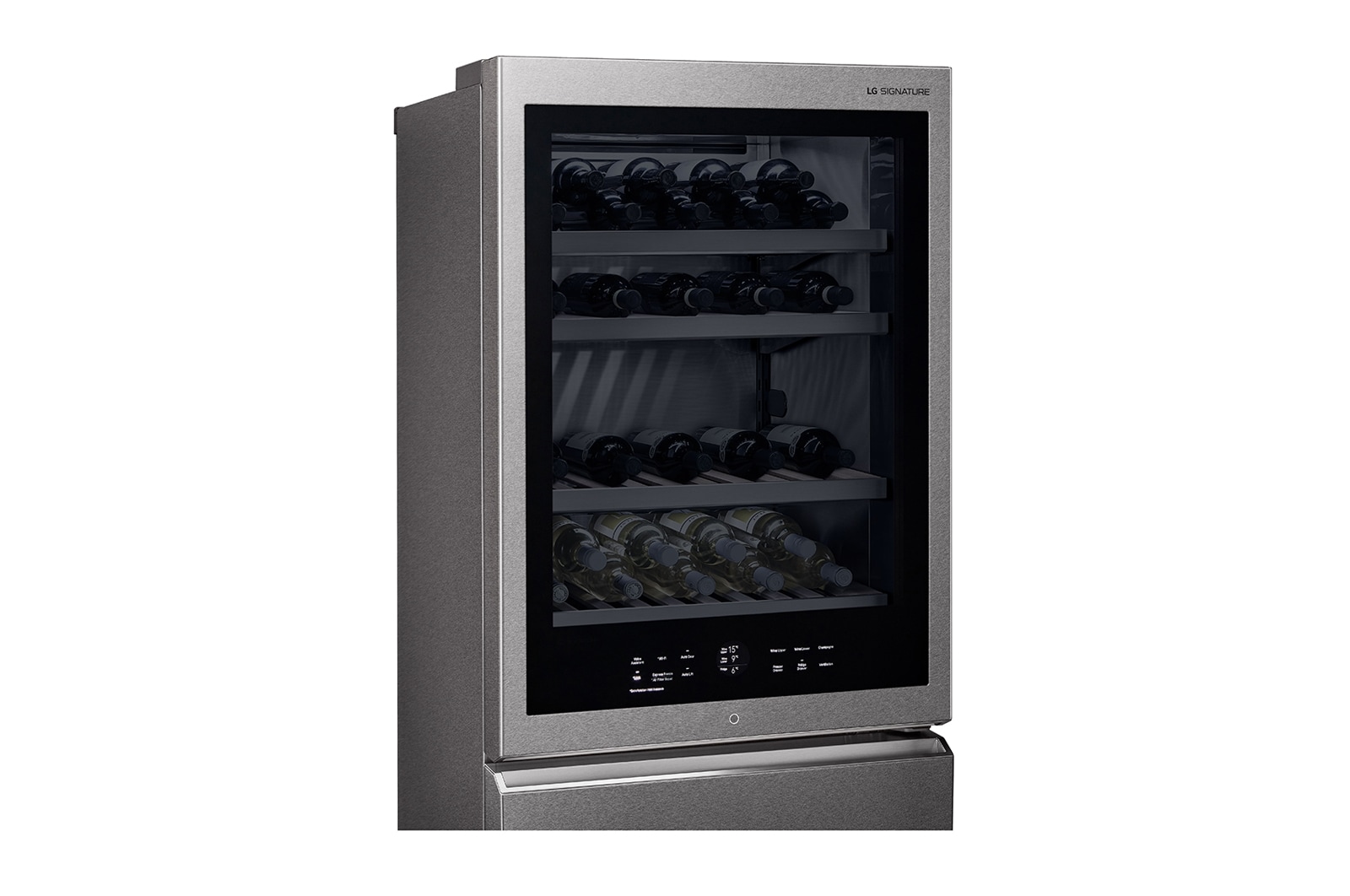 LG Cave à vin | InstaView | 335L | 65 Bouteilles | Compresseur Linéaire |  E, LG LSR200W1