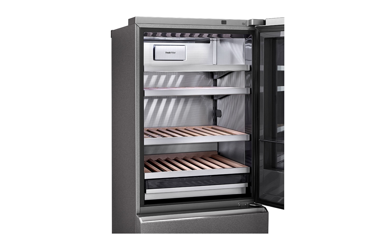 LG Cave à vin | InstaView | 335L | 65 Bouteilles | Compresseur Linéaire |  E, LG LSR200W1