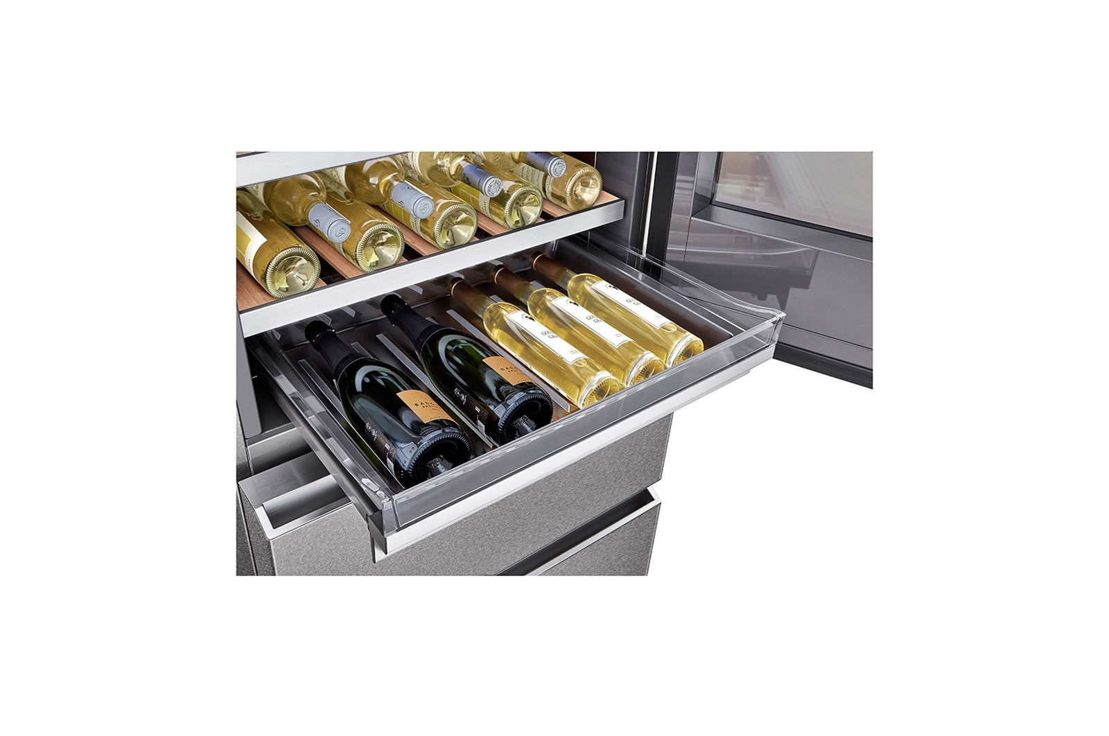 LG Cave à vin | InstaView | 335L | 65 Bouteilles | Compresseur Linéaire |  E, LG LSR200W1
