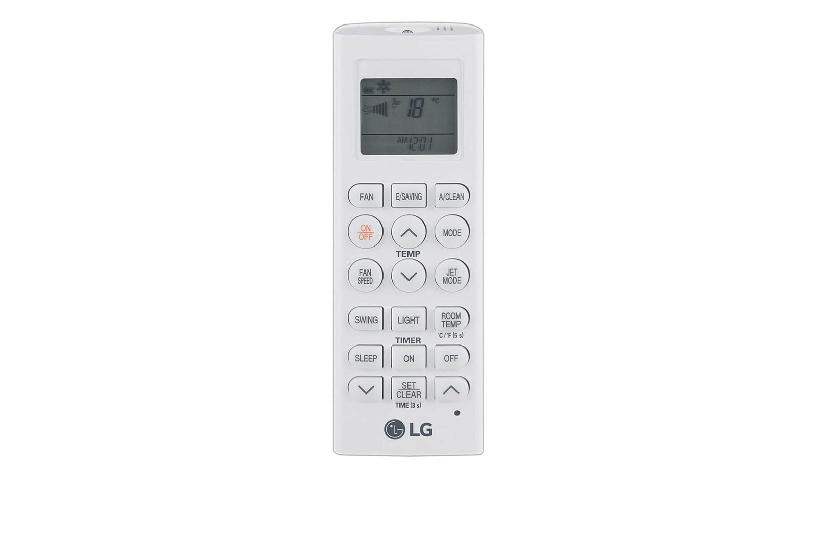 LG A12FT Vue de face télécommande