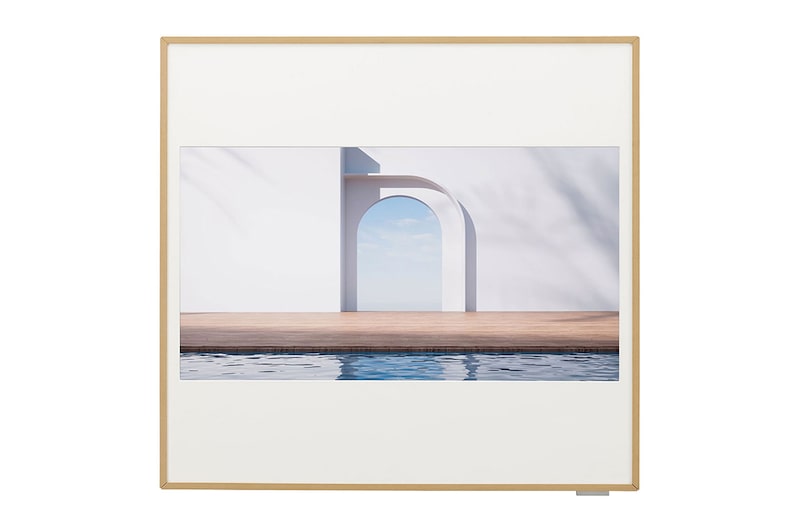 Vooraanzicht van 3.5kW, ARTCOOL Gallery Premium, Dual Inverter HeatPump, Personaliseerbare airconditioner met LCD frame, luchtfiltratie en verwarming A12GA2.NSE.