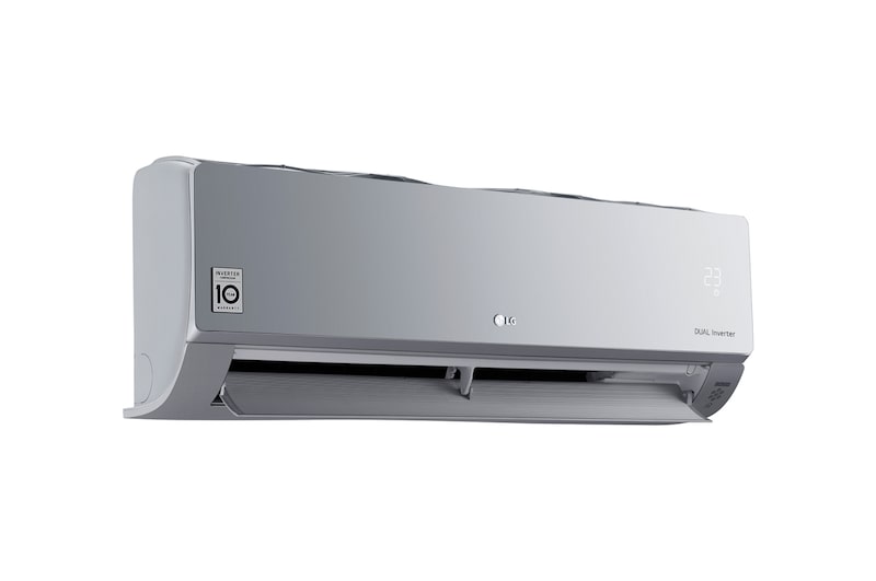 LG ARTCOOL SILVER Climatiseur Réversible 2,5 kW, WiFi, Filtration de l’air avancée, Chauffage, LG AC09SQ
