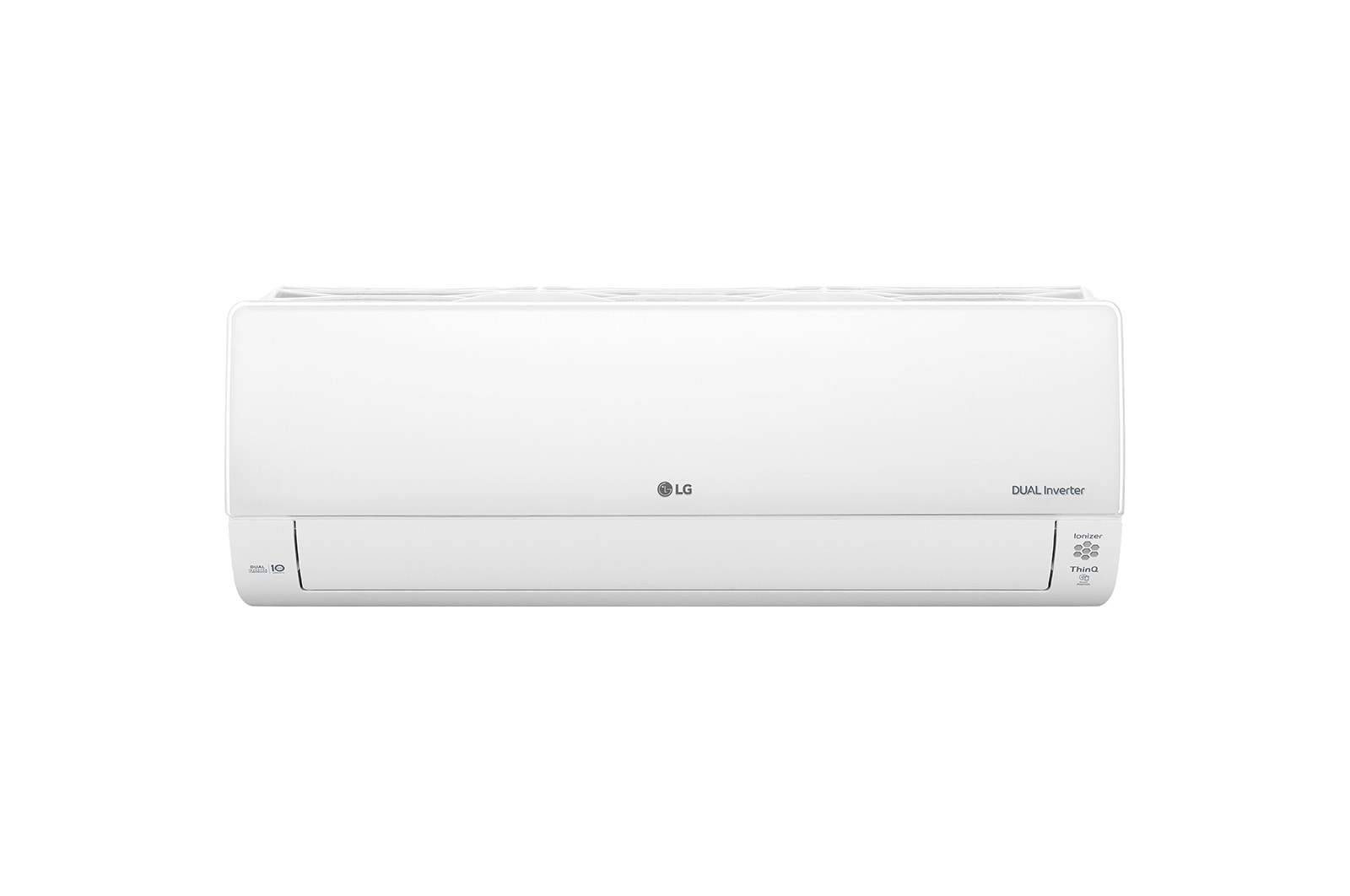 Vue avant de DUALCOOL DELUXE Climatiseur Réversible 2,5 kW, WiFi, Filtration de l’air avancée, Chauffage LG DC09RQ