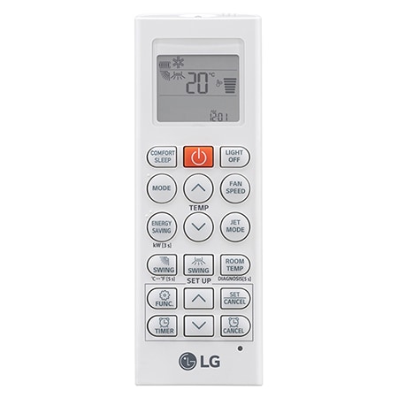 LG F09MT Vue de face télécommande