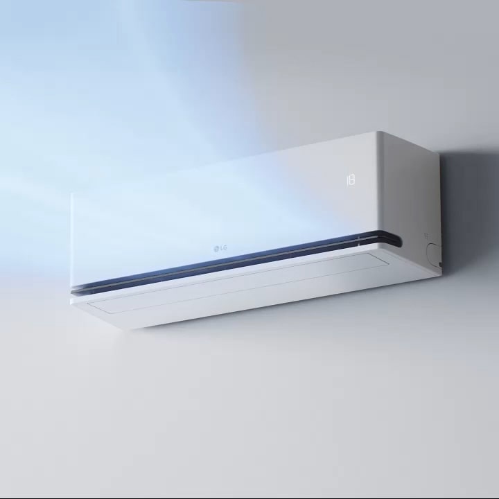Climatisation avec flux d’air divisé entre la pale avant et la pale inférieure.