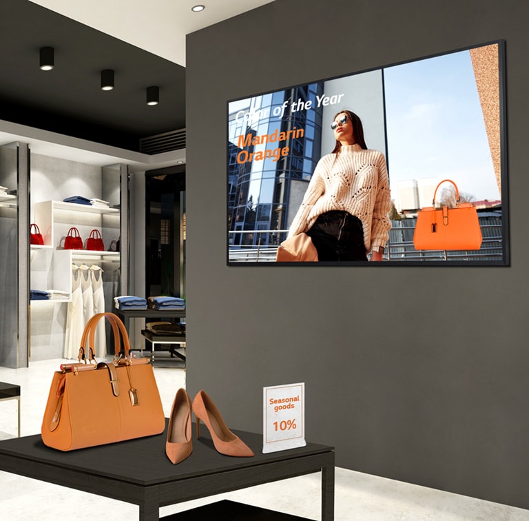 L'affichage UHD de LG attire l'attention du client