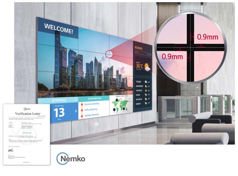 Grands écrans uniformes au cadre extrêmement fin1