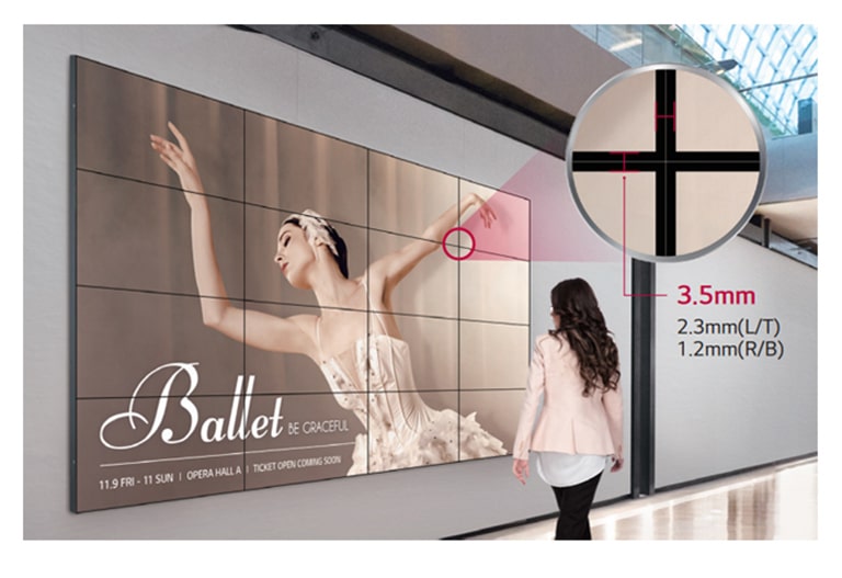 Grands écrans uniformes au bord ultra-étroit<br>1